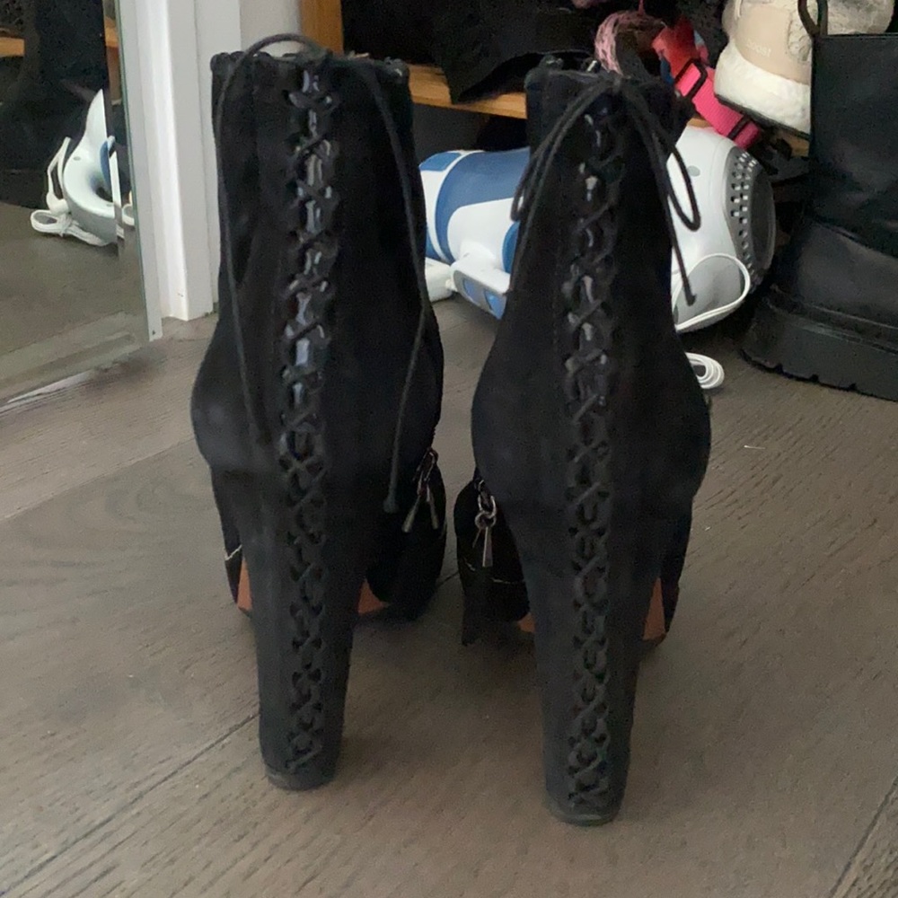 Alaia black boots suede size 38